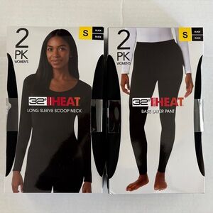32 Degrees Women's Heat 2-pack Shirts & 2-pack Pants